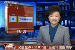 CCTV央视媒体 - CCTV-1《晚间新闻 》 新闻植入 报道-汉语盘点2018：“